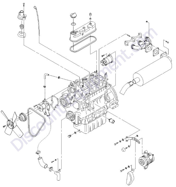 Engine Kubota D1105-e3bg View 2