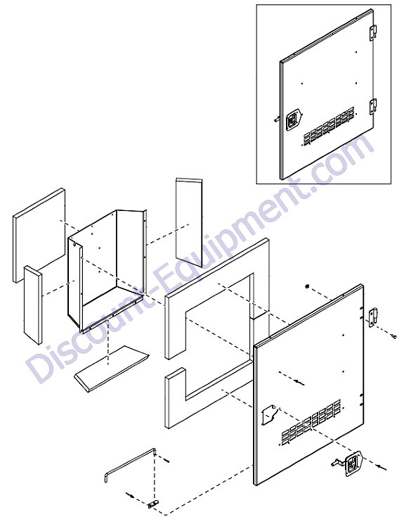 Generac Magnum MDG75DF4 Left Rear Door Assembly