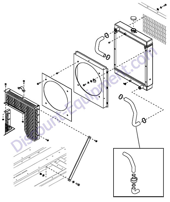 Generac Magnum MLG15M and MLG20IF4 Cooling System Assembly Discount