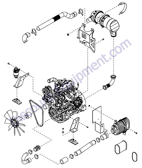 Generac Magnum MMG35DF4 Engine Assembly