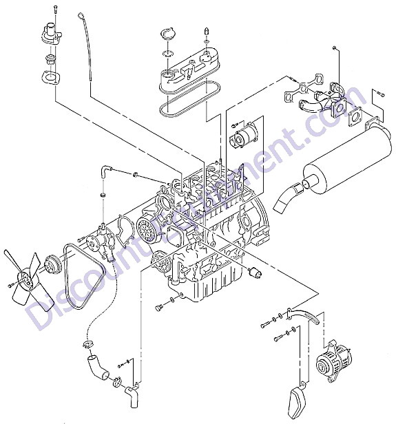 Kubota D1105 Spare Parts Manual