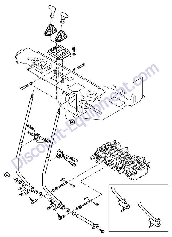 Yanmar ViO17 Travel Lever | Discount-Equipment.com