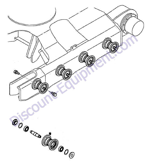 The Mini Excavator Track roller/ Bottom roller for Yanmar VIO20,etc